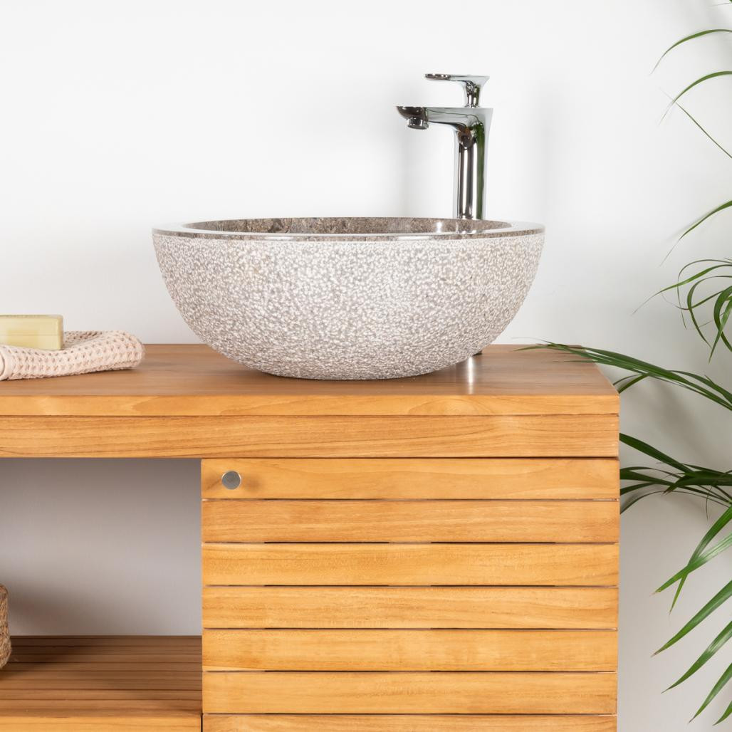 Mueble de teca para cuarto de baño Courchevel 100 Mueble de teca para cuarto de baño Courchevel 100