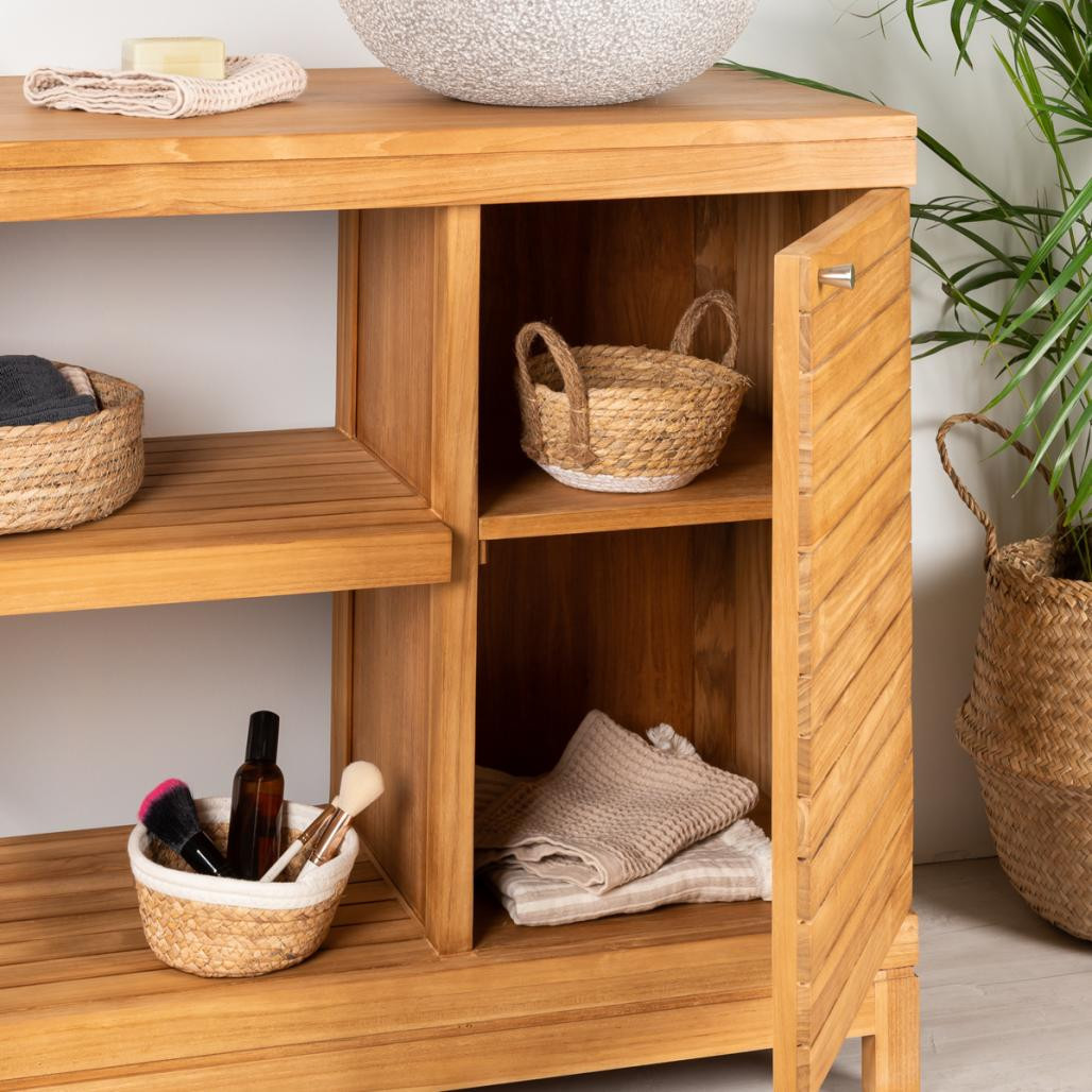 Mueble de teca para cuarto de baño Courchevel 100 Mueble de teca para cuarto de baño Courchevel 100