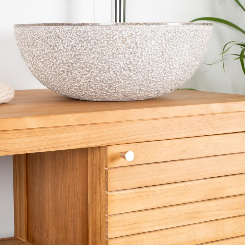 Mueble de teca para cuarto de baño Courchevel 100 Mueble de teca para cuarto de baño Courchevel 100