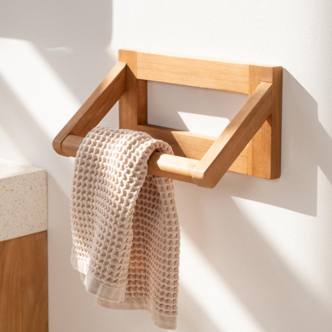 Toallero de pared teca