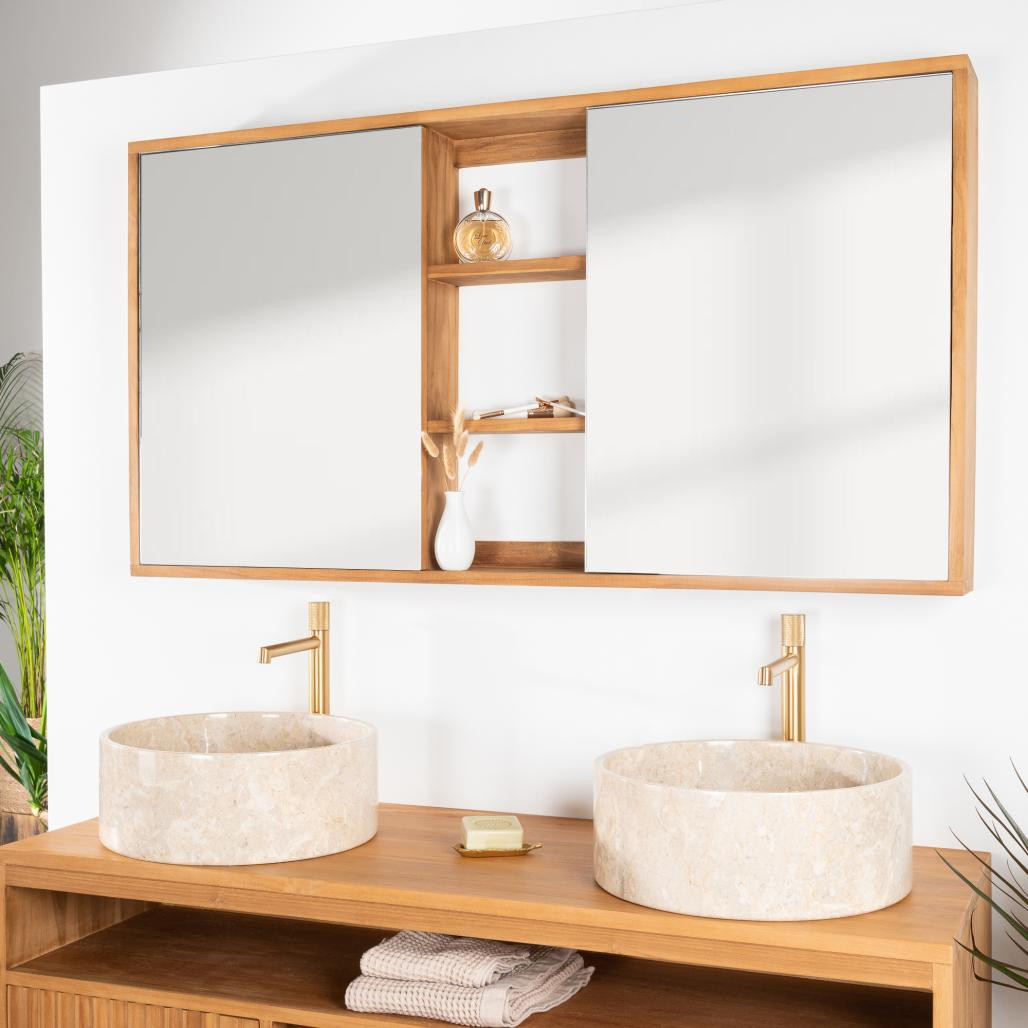 Espejo armario de cuarto de baño 130 cm