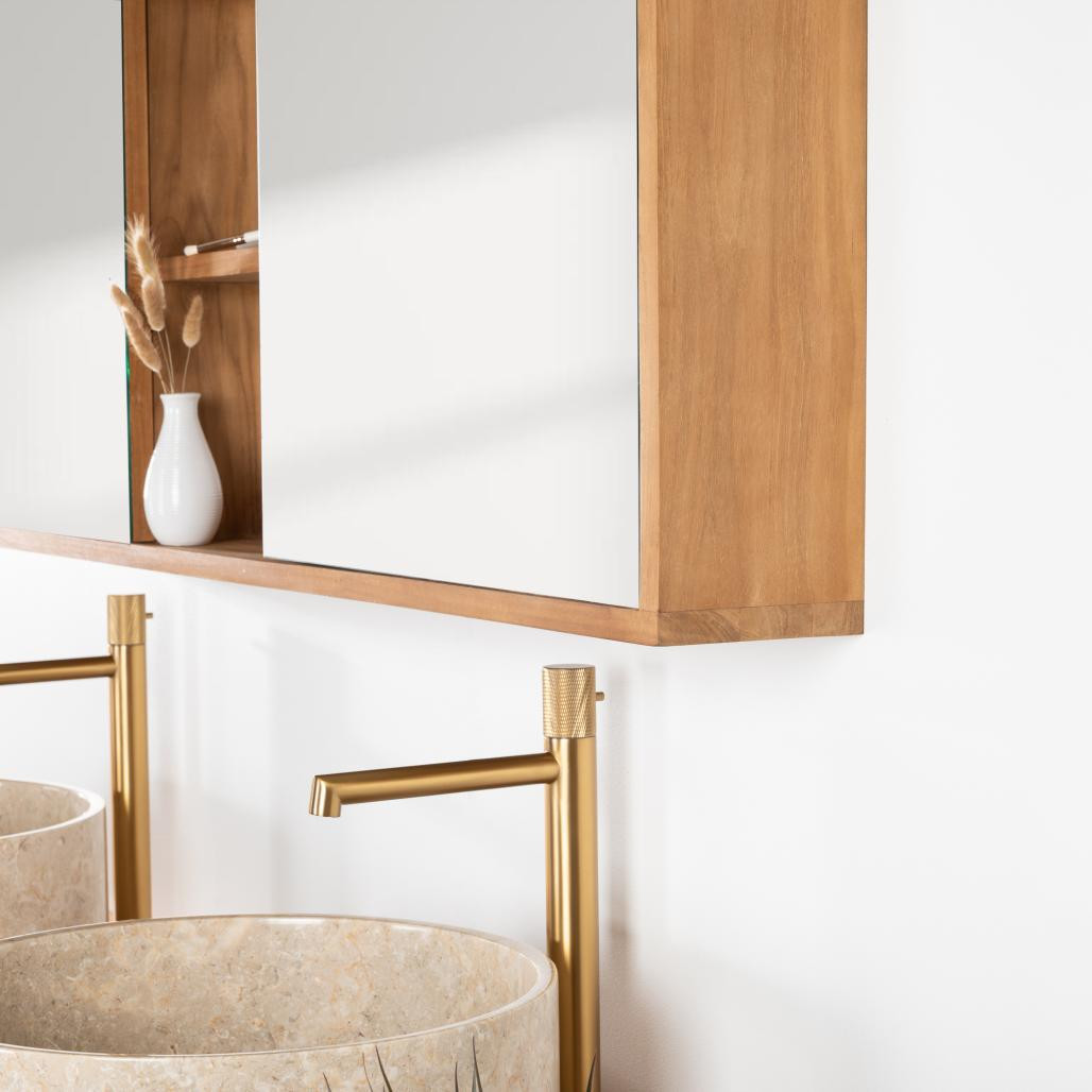 Espejo armario de cuarto de baño 130 cm