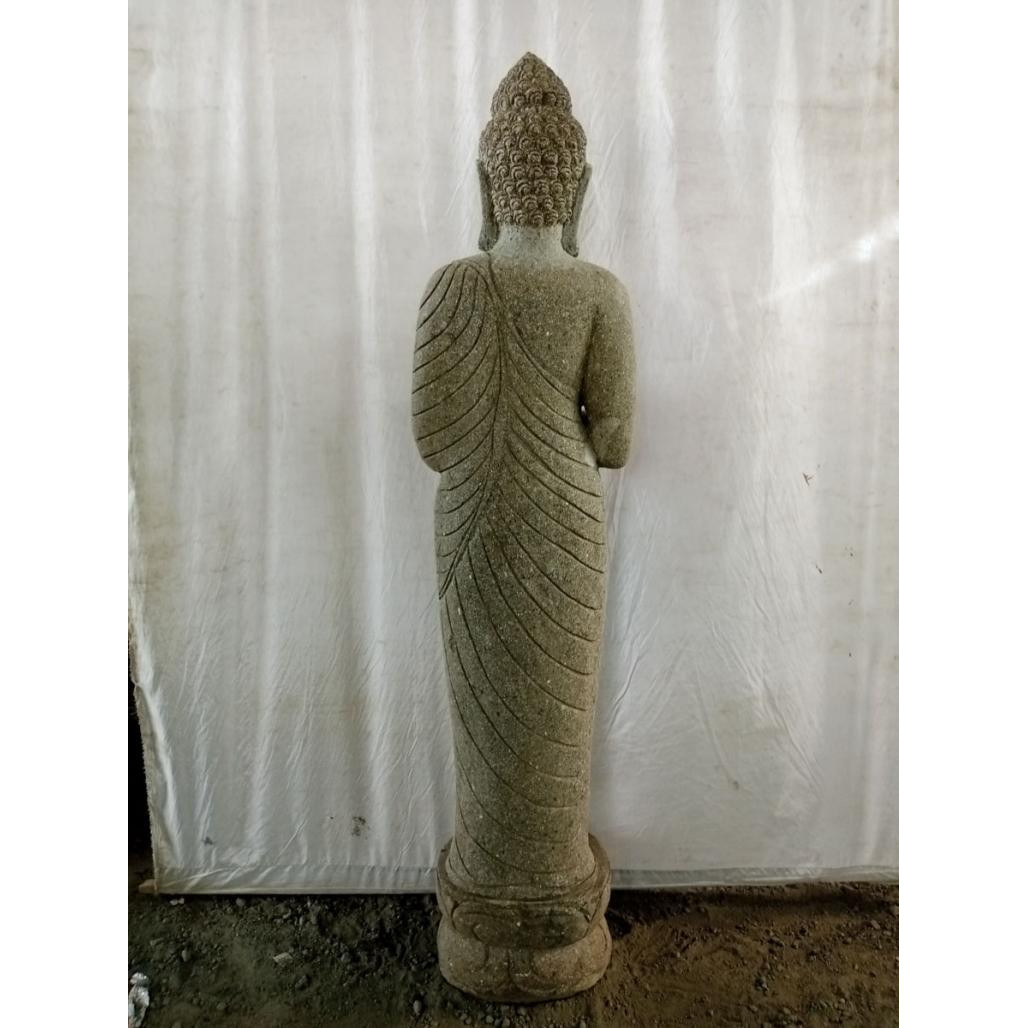 Estatua de piedra de buda de pie en posición chakra 2 m Estatua de piedra de buda de pie en posición chakra 2 m
