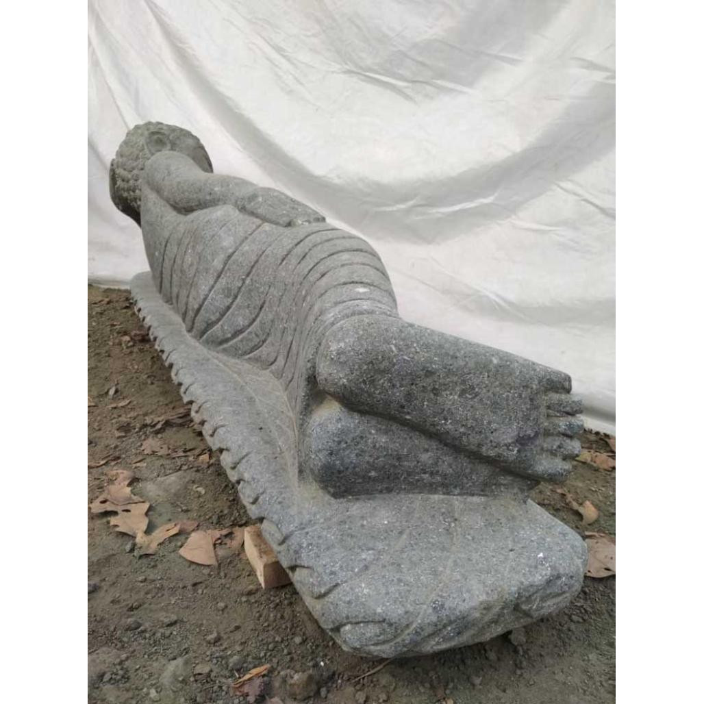 Estatua de jardàn buda tumbado de piedra natural 150cm Estatua de jardàn buda tumbado de piedra natural 150cm