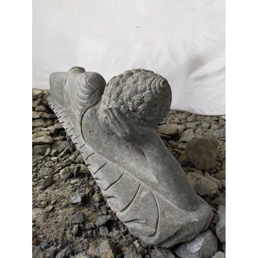 Estatua de jardàn buda tumbado de piedra natural 150cm Estatua de jardàn buda tumbado de piedra natural 150cm