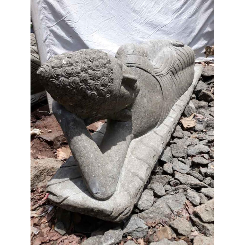 Estatua de jardàn buda tumbado de piedra natural 150cm Estatua de jardàn buda tumbado de piedra natural 150cm