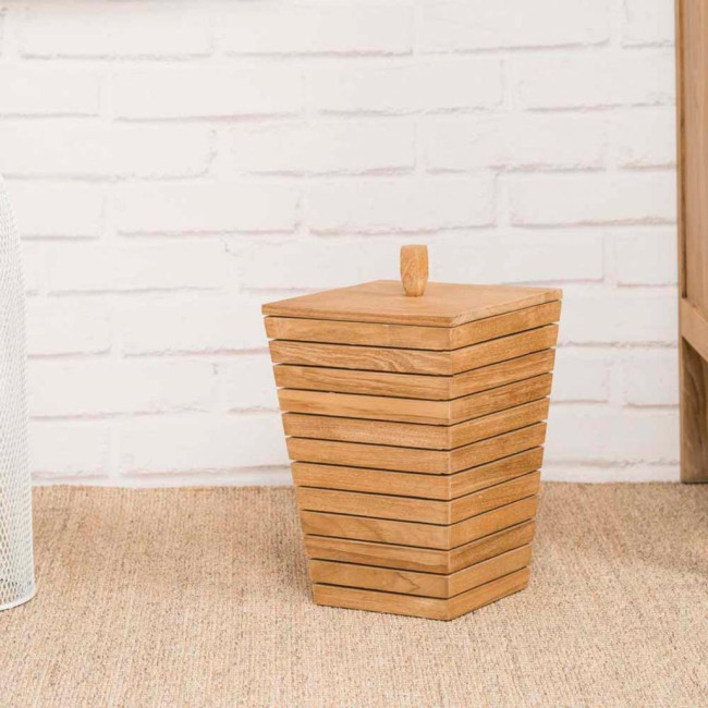 Papelera de teca