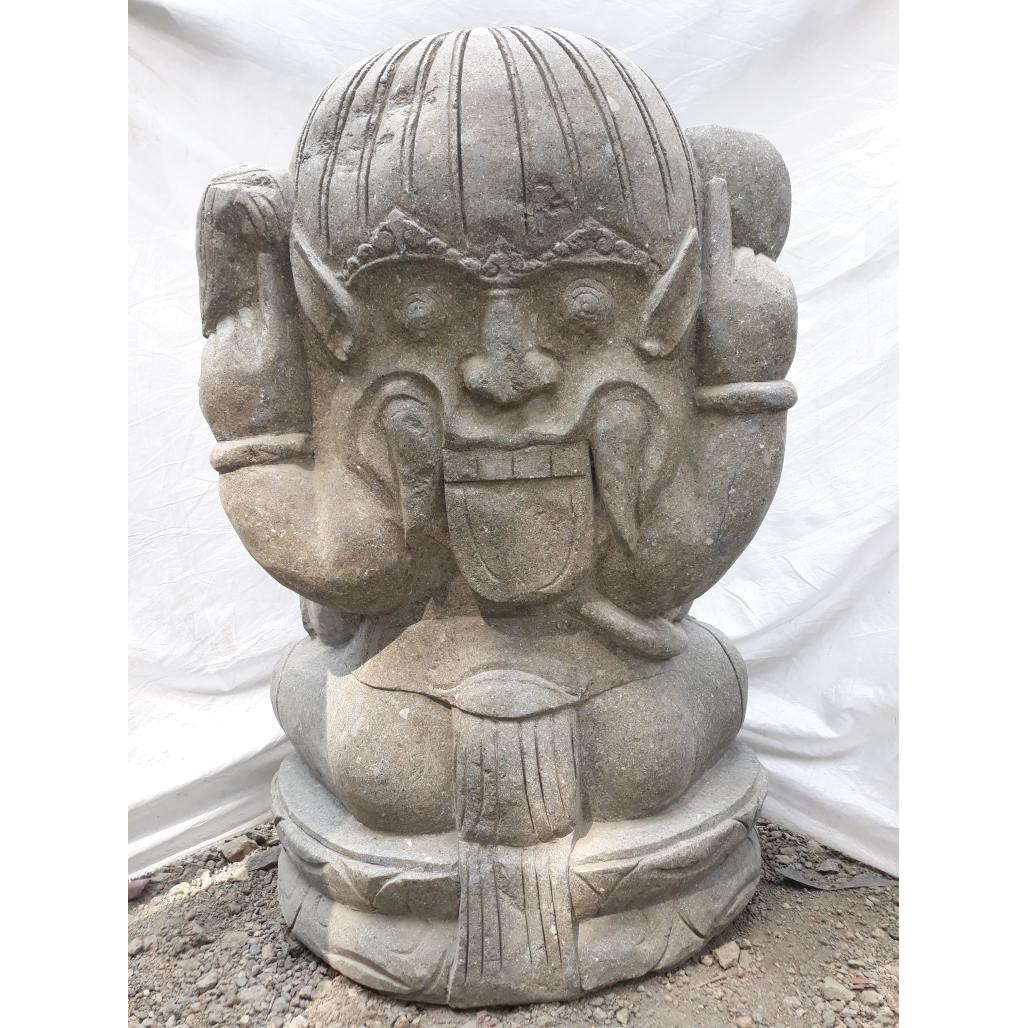 Estatua de jardà­n de piedra ganesh exterior 100 cm