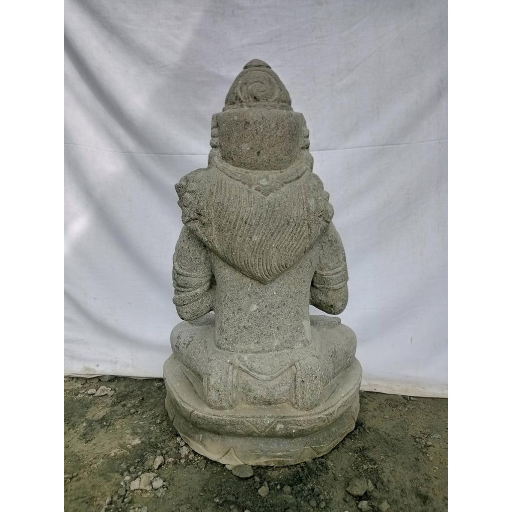 Estatua de jardàn diosa dewi sri de piedra volcànica 100 cm Estatua de jardàn diosa dewi sri de piedra volcànica 100 cm