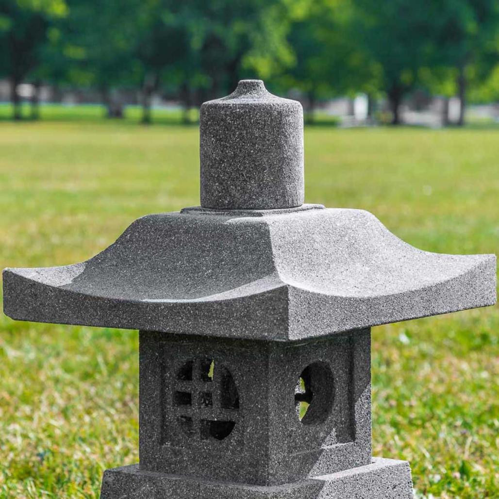 Linterna de jardàn japonés de piedra de lava 55 cm Linterna de jardàn japonés de piedra de lava 55 cm