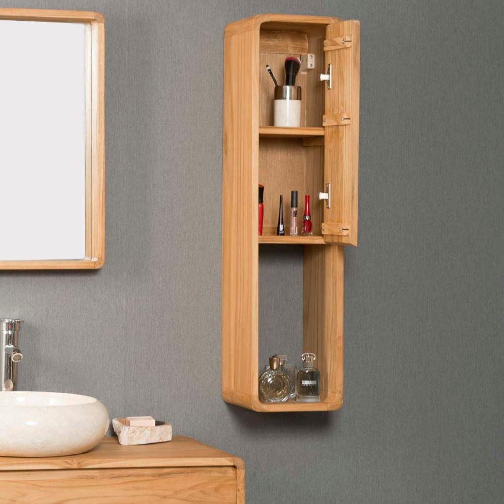 Columna suspendida de cuarto de baño de teca Milo