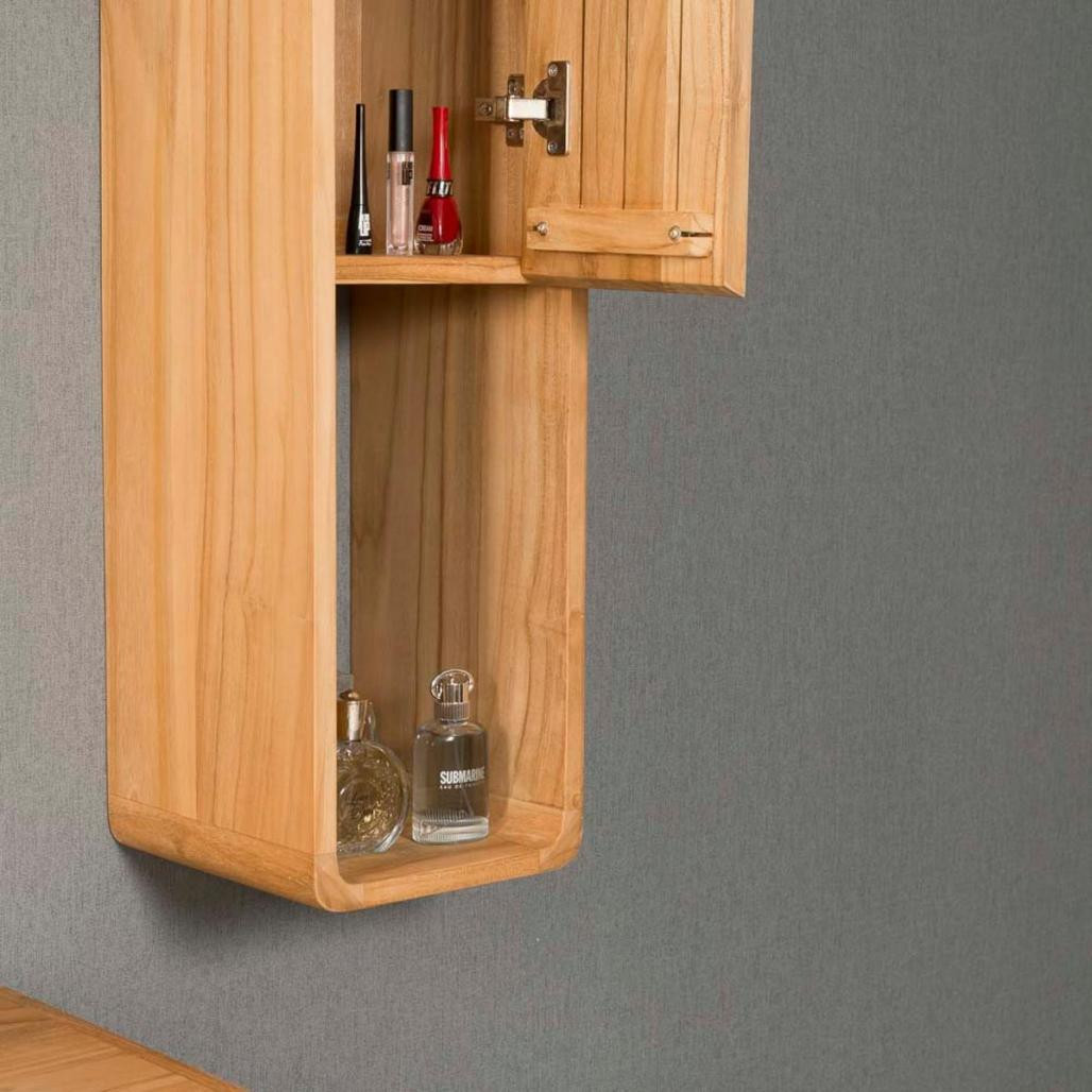 Columna suspendida de cuarto de baño de teca Milo