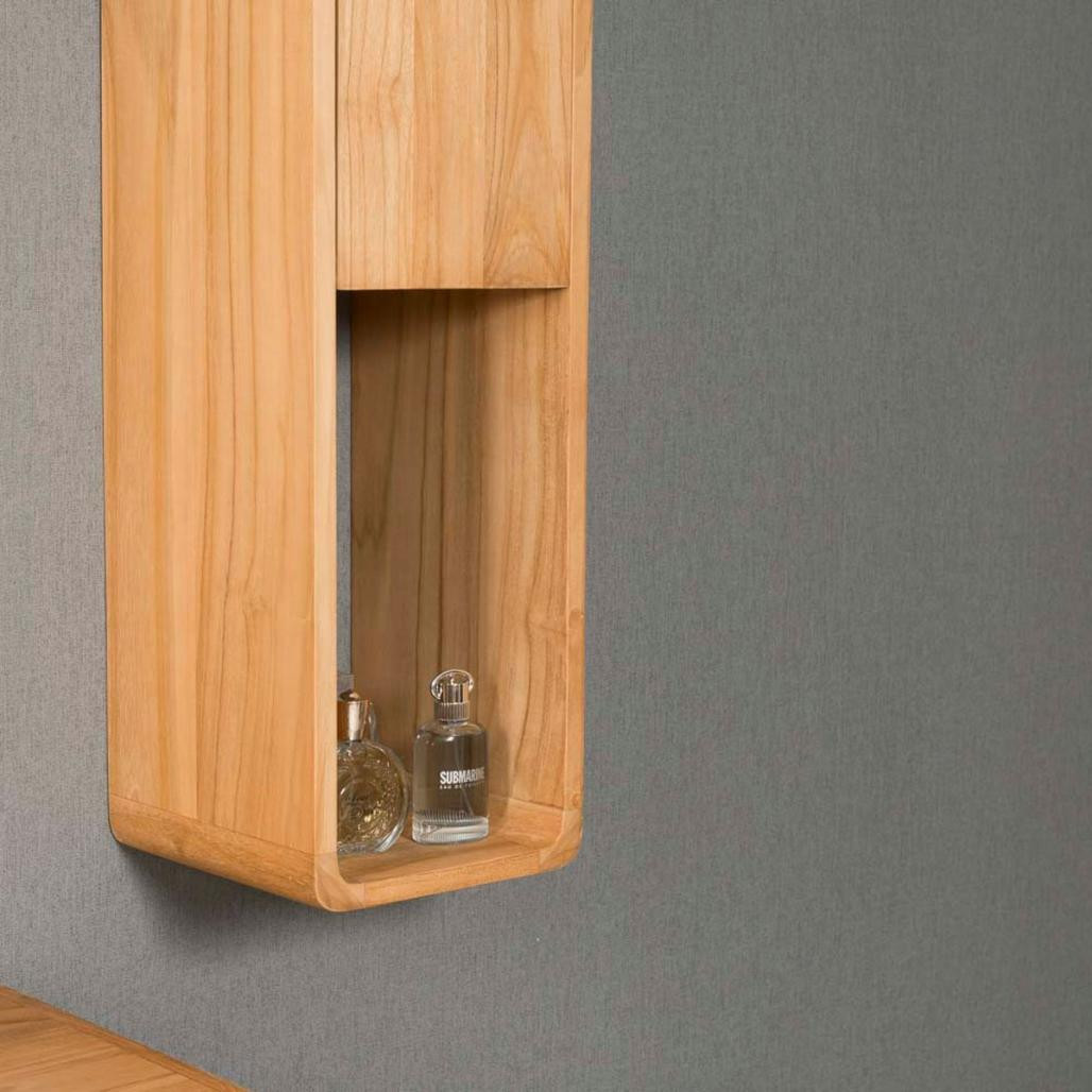 Columna suspendida de cuarto de baño de teca Milo