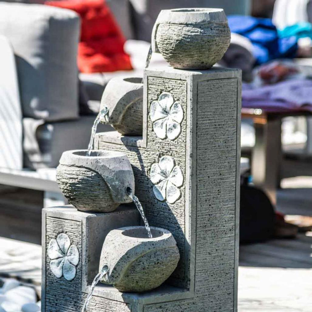 Fuente de jardàn cascada 4 copas 90 cm Fuente de jardàn cascada 4 copas 90 cm