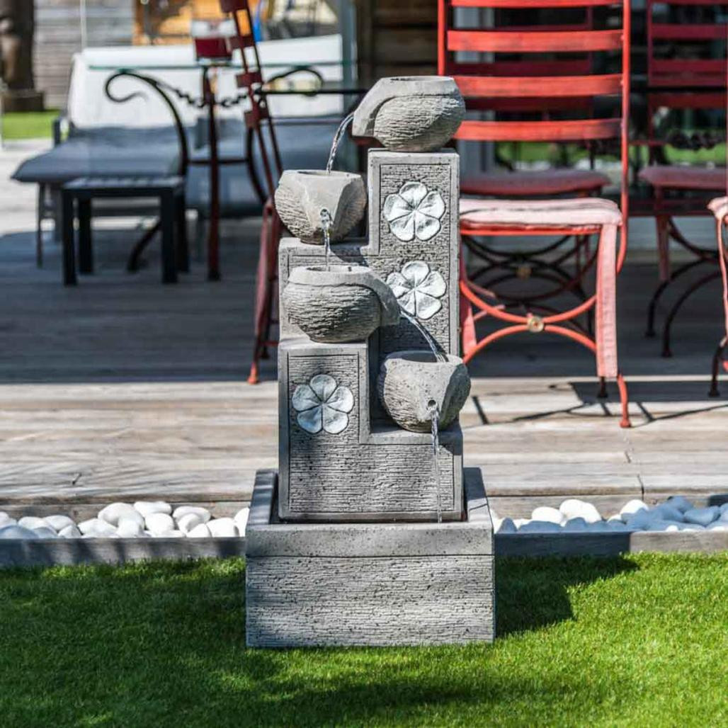 Fuente de jardàn cascada 4 copas 90 cm Fuente de jardàn cascada 4 copas 90 cm