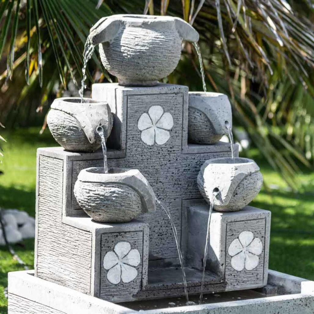 Fuente de jardàn cascada 5 copas 90 cm Fuente de jardàn cascada 5 copas 90 cm