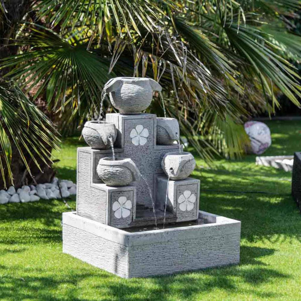 Fuente de jardàn cascada 5 copas 90 cm Fuente de jardàn cascada 5 copas 90 cm