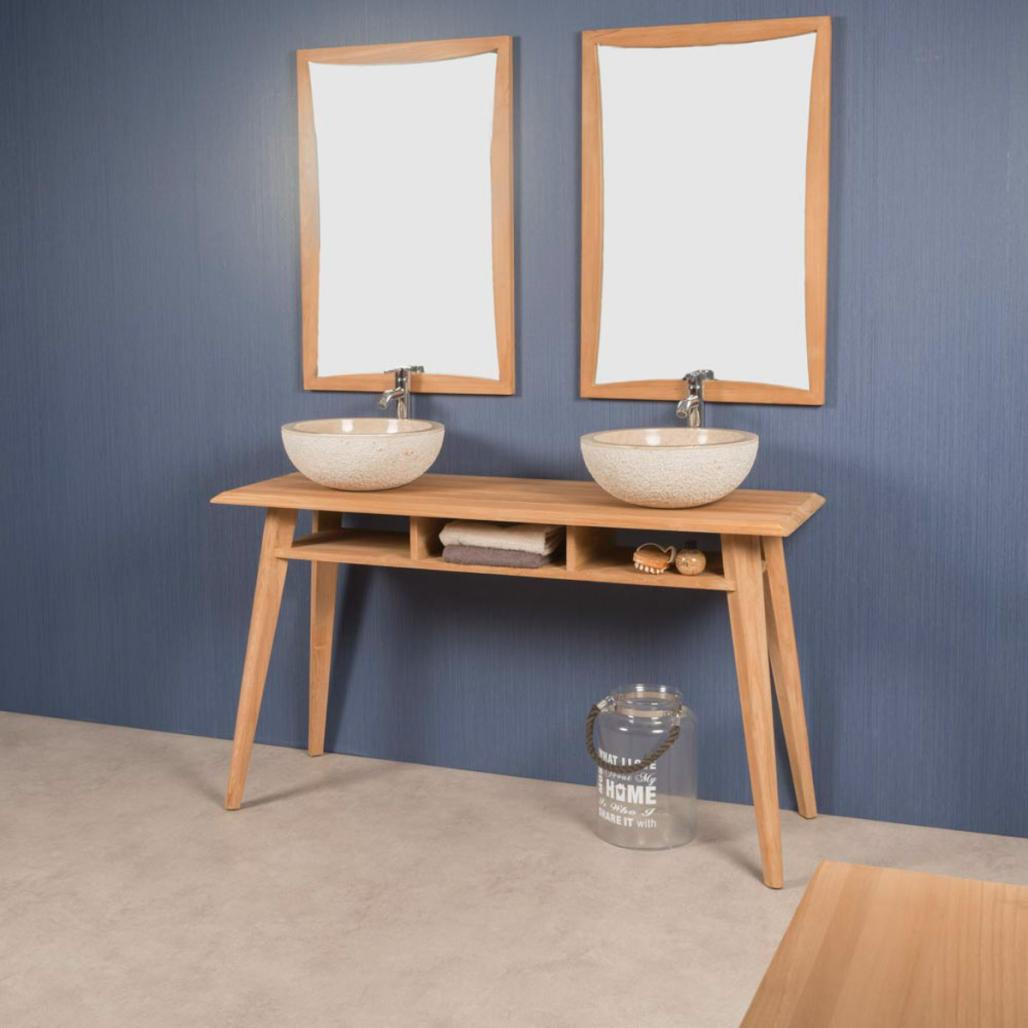Mueble de teca para lavabo Tango 140 cm Mueble de teca para lavabo Tango 140 cm