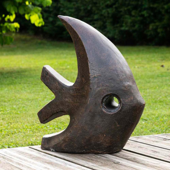 Decoración moderna jardàn estatua posición modelo pequeà±o marrón 50 cm