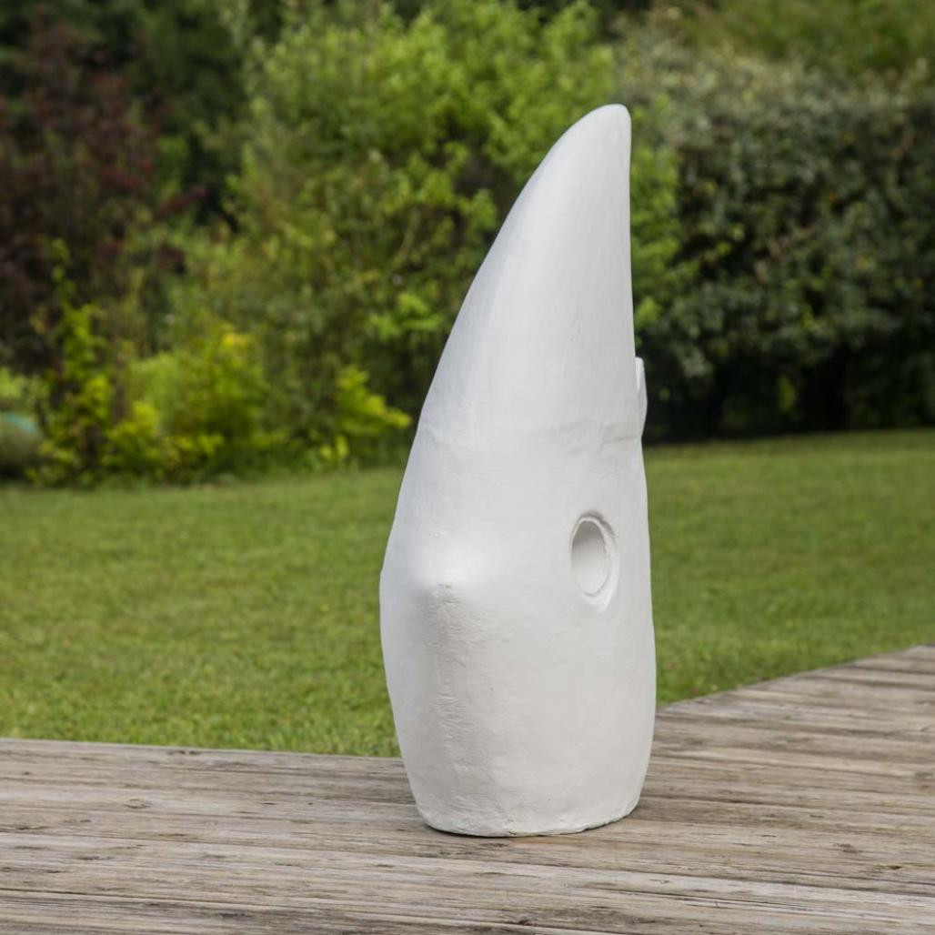 Escultura diseà±o pez grande blanco 100 cm