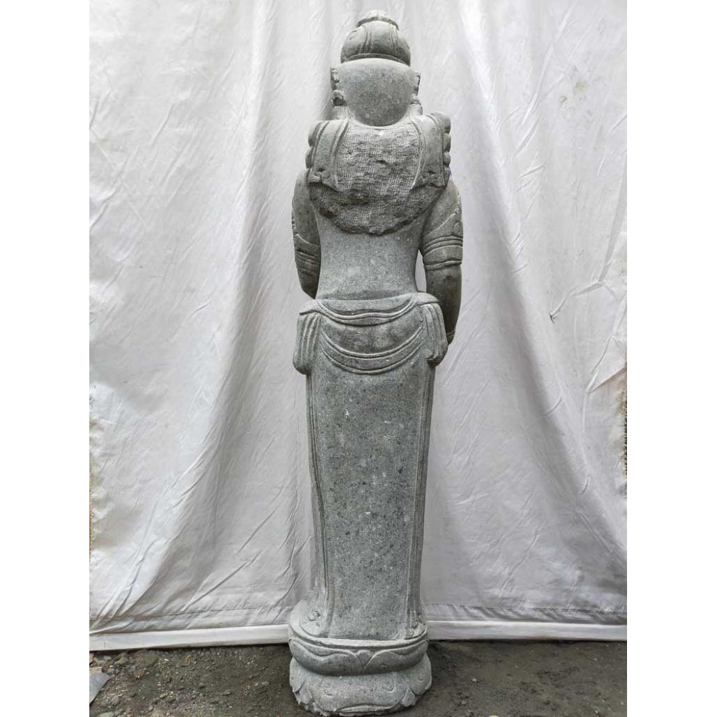 Estatua de piedra volcànica fuente diosa balinesa 1,50 m