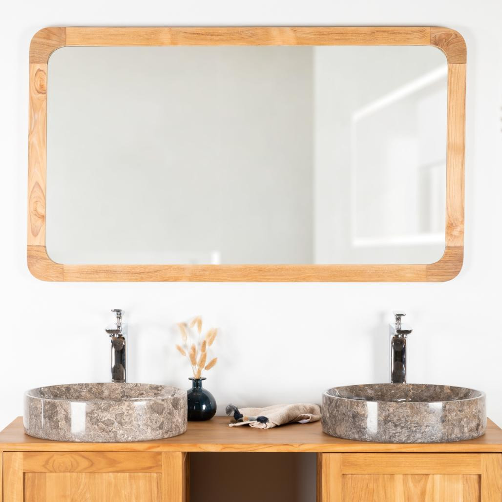 Lavabo encimera para cuarto de baño de mármol Mino gris