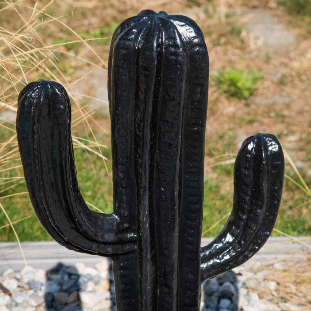 Escultura moderna cactus negro 50cm Escultura moderna cactus negro 50cm