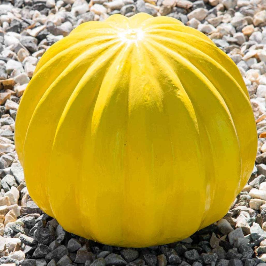Estatua deco cactus bola amarilla 20cm