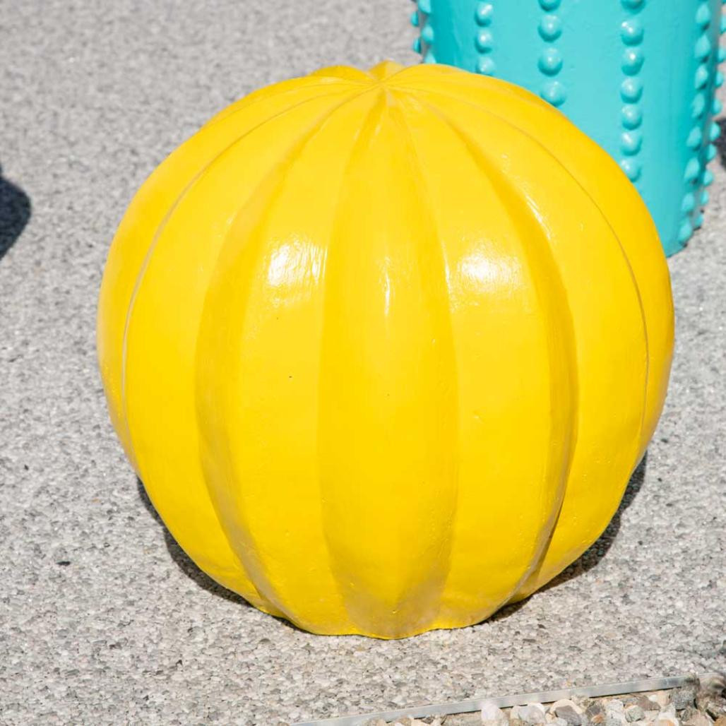 Estatua jardàn decorativa cactus amarillo 45 cm Estatua jardàn decorativa cactus amarillo 45 cm