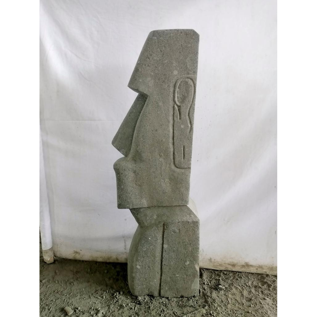 Estatua de piedra cara alargada 120 cm Estatua de piedra cara alargada 120 cm
