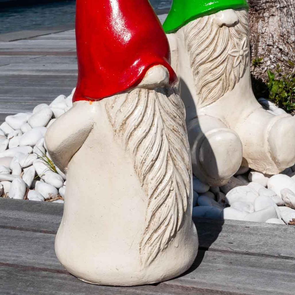 Estatua gnomo a color rojo 50cm Estatua gnomo a color rojo 50cm