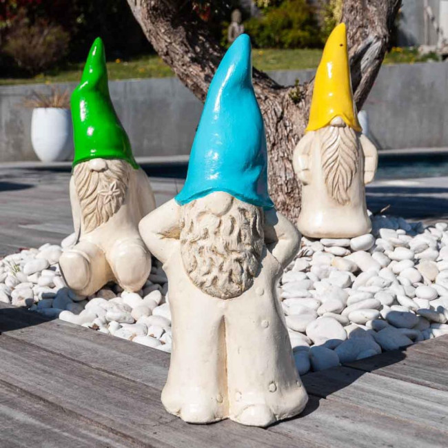 Escultura de jardàn decorativo tomte 50 cm turquesa