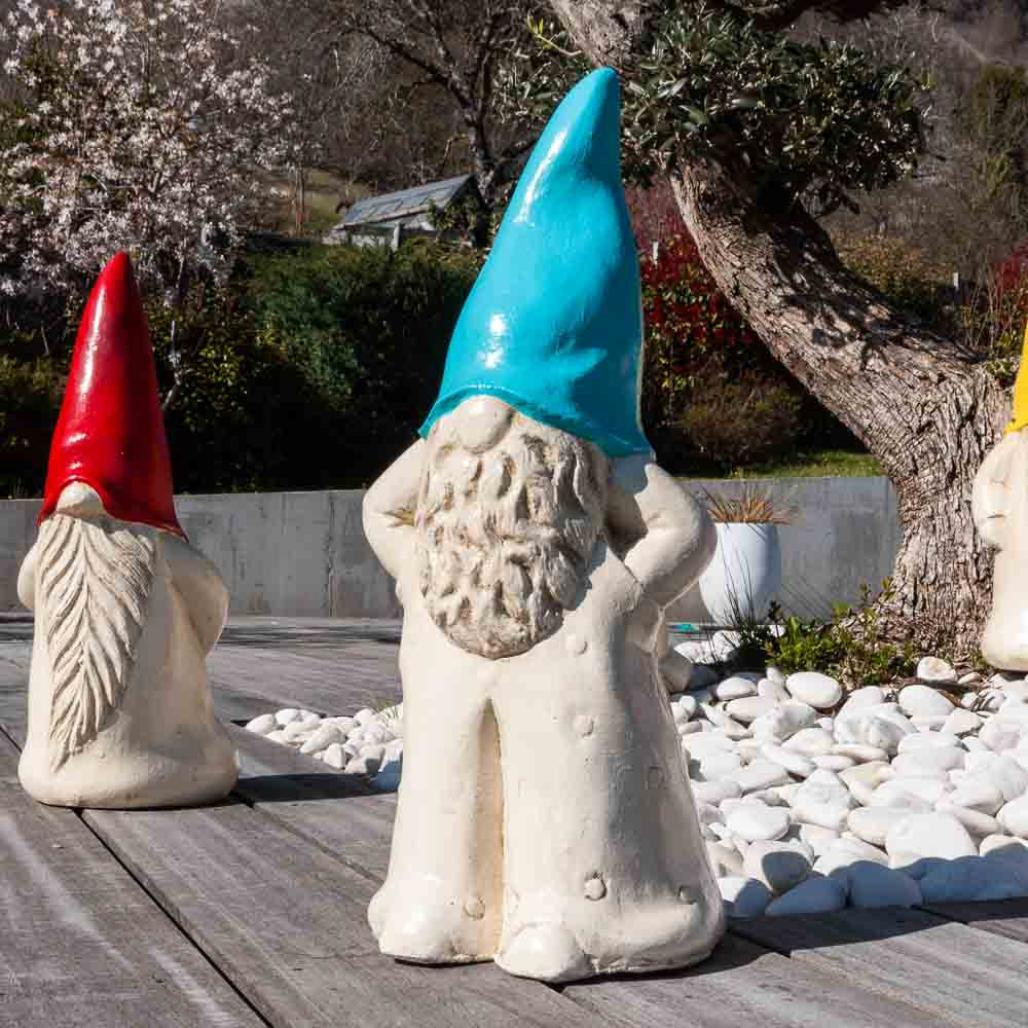 Escultura de jardàn decorativo tomte 50 cm turquesa Escultura de jardàn decorativo tomte 50 cm turquesa
