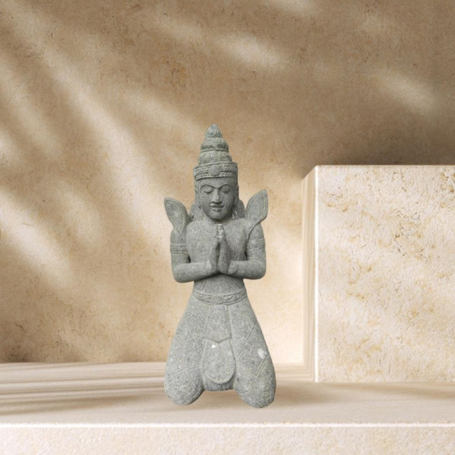 Estatua de piedra zen buddha teppanom 60 cm