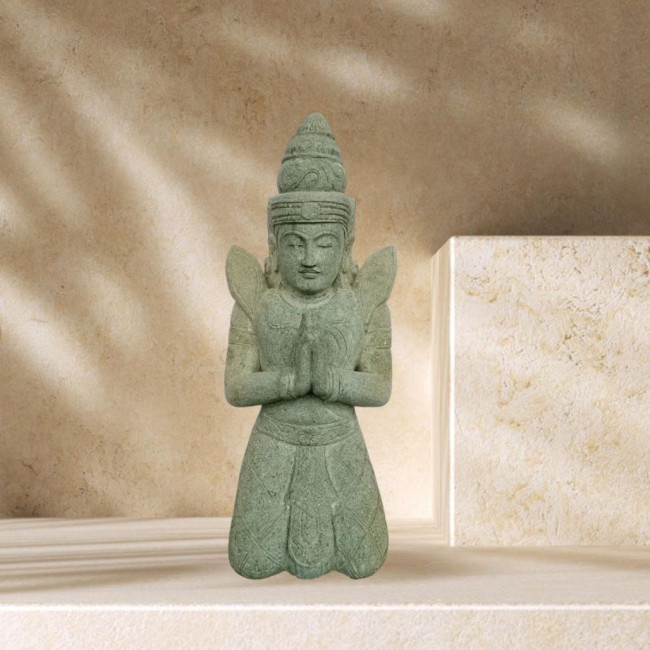 Estatua de buda teppanom en piedra jardàn zen 80cm