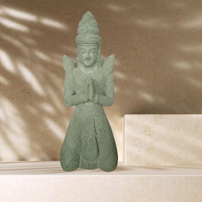 Estatua exterior de piedra natural buda teppanom 150 cm