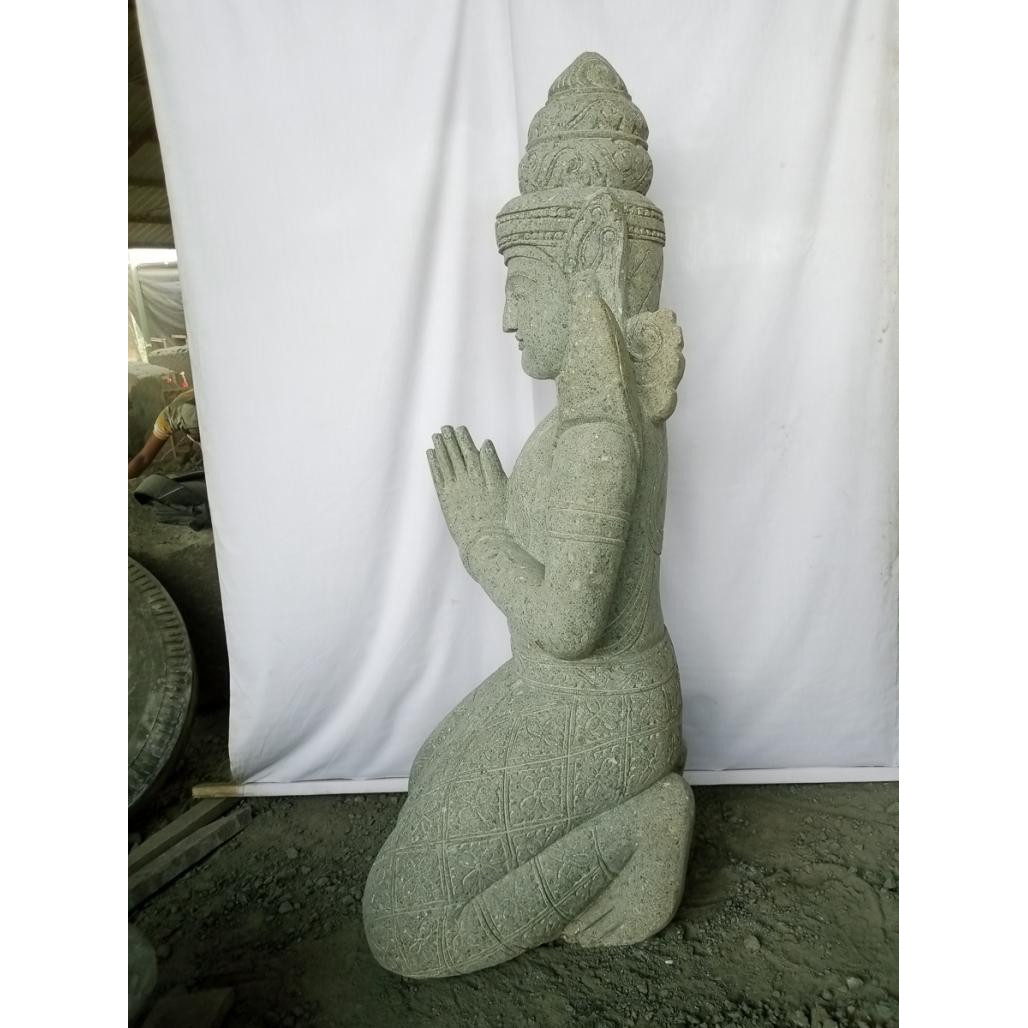 Estatua exterior de piedra natural buda teppanom 150 cm Estatua exterior de piedra natural buda teppanom 150 cm