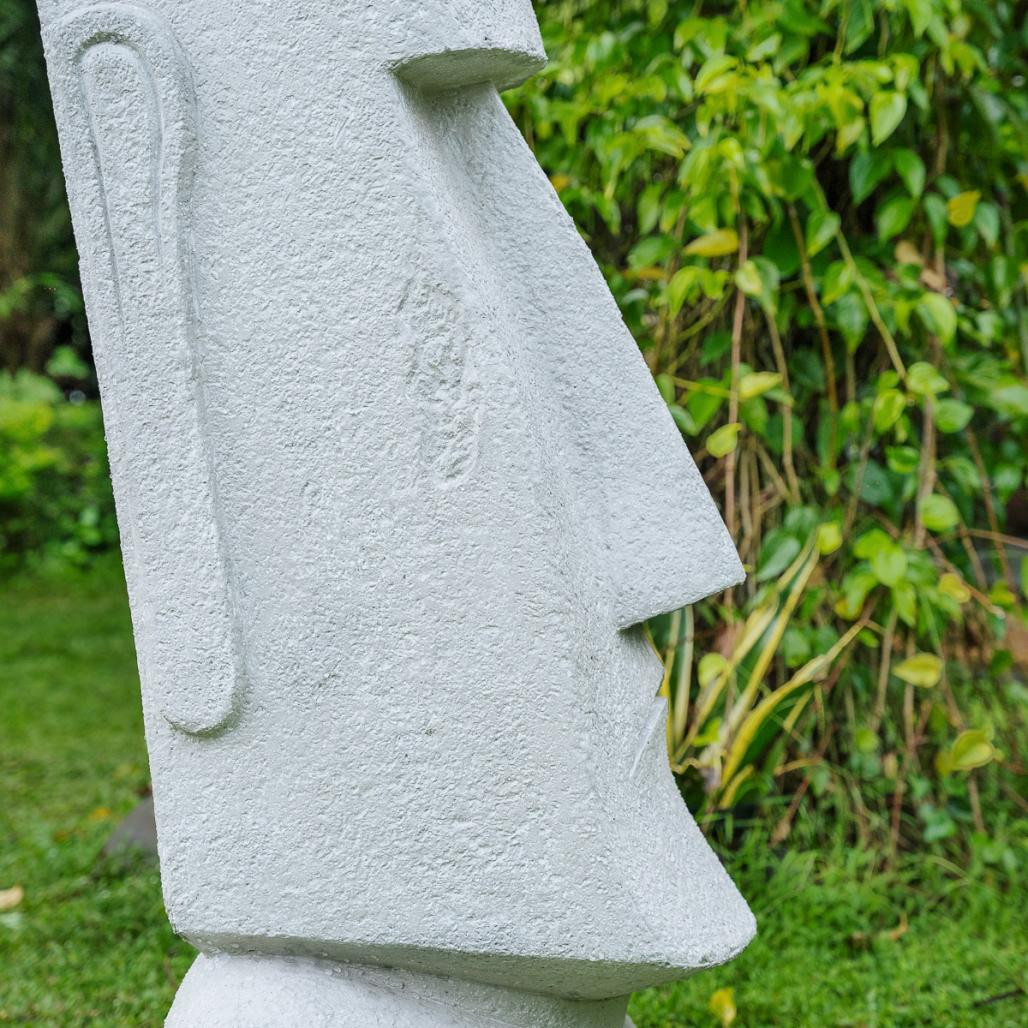 Estatua gigante de jardàn moai de isla de pascua en fibrocemento 2m Estatua gigante de jardàn moai de isla de pascua en fibrocemento 2m