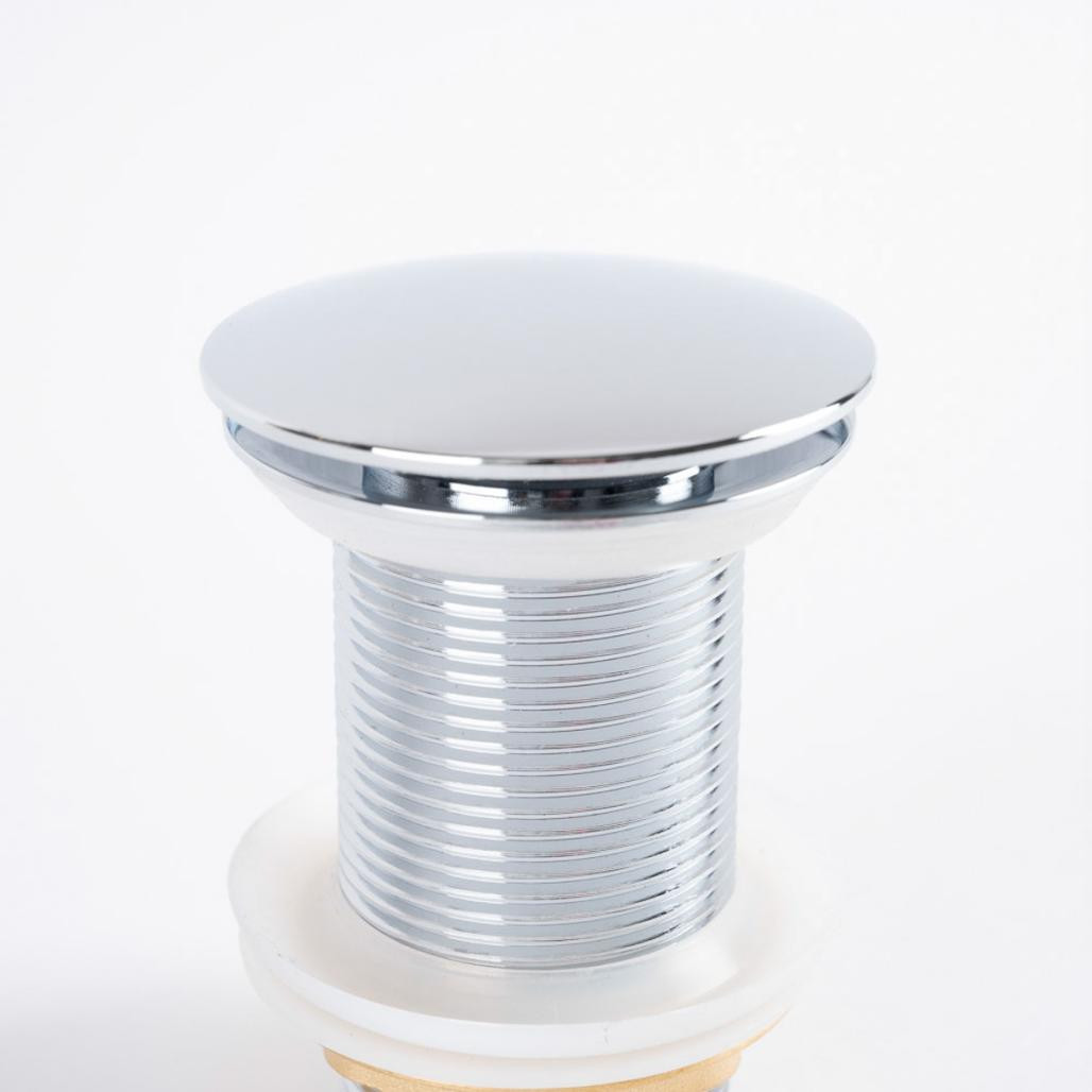 Válvula click clack sin rebosadero, cromada Válvula click clack sin rebosadero, cromada