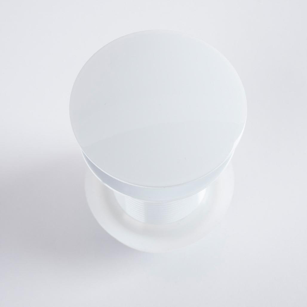 Válvula click clack sin rebosadero, blanca