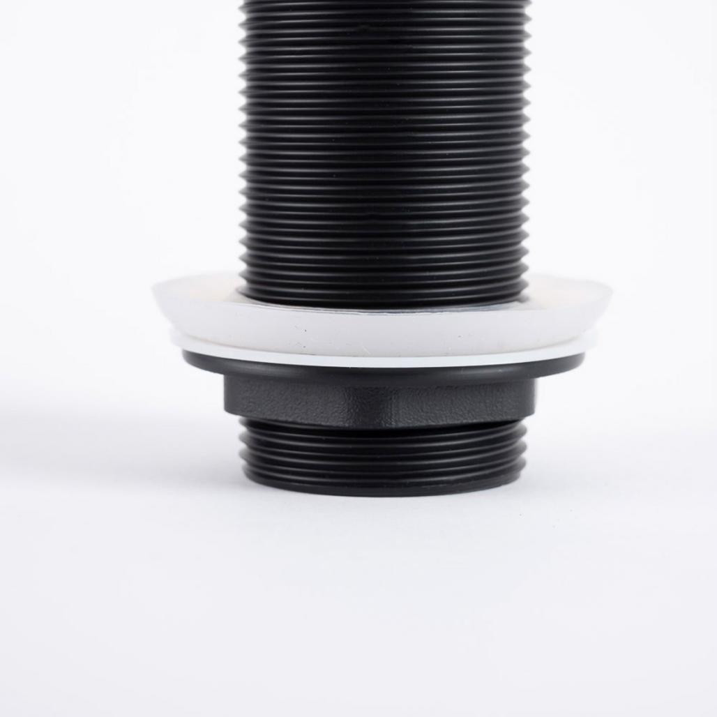 Válvula click clack lavabo sin rebosadero, negra