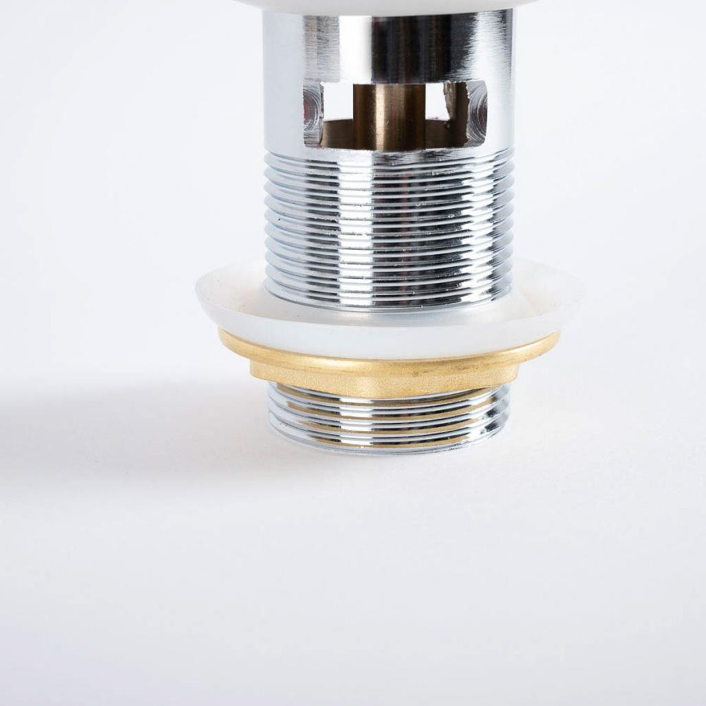 Válvula lavabo pop-up con rebosadero, cromada