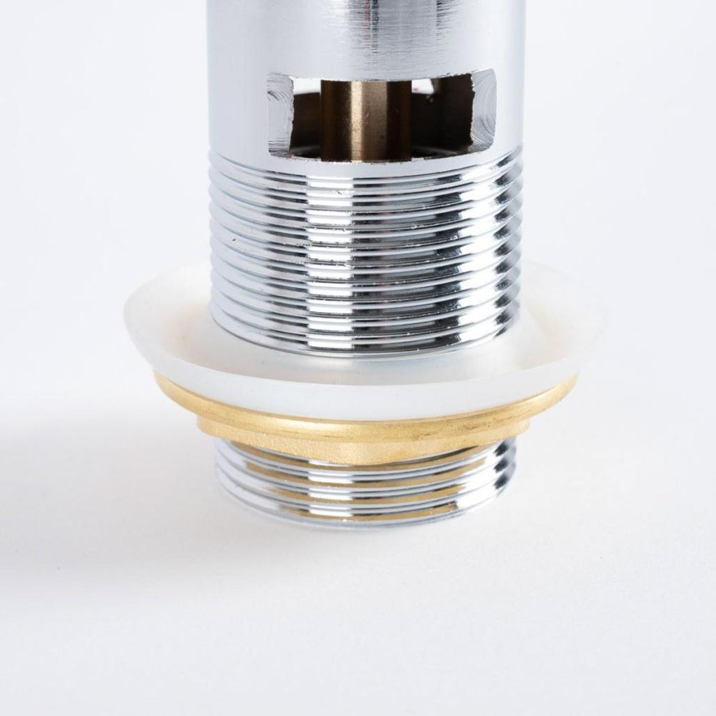 Válvula lavabo pop-up con rebosadero, cromada