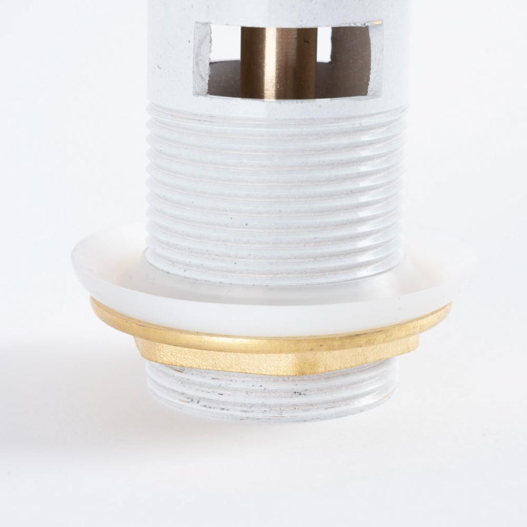 Válvula pop-up lavabo con rebosadero, blanca Válvula pop-up lavabo con rebosadero, blanca