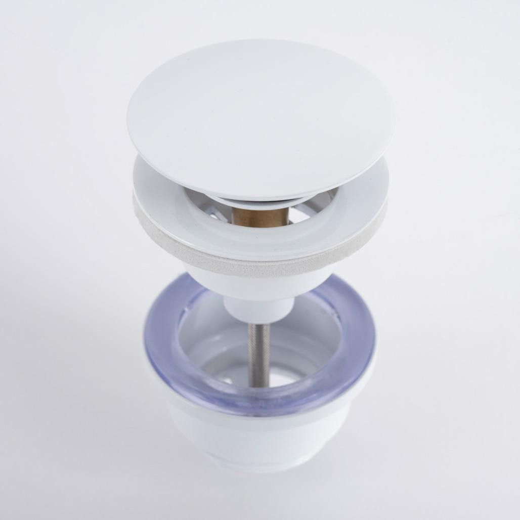 Válvula lavabo universal,click clack, blanca Válvula lavabo universal,click clack, blanca