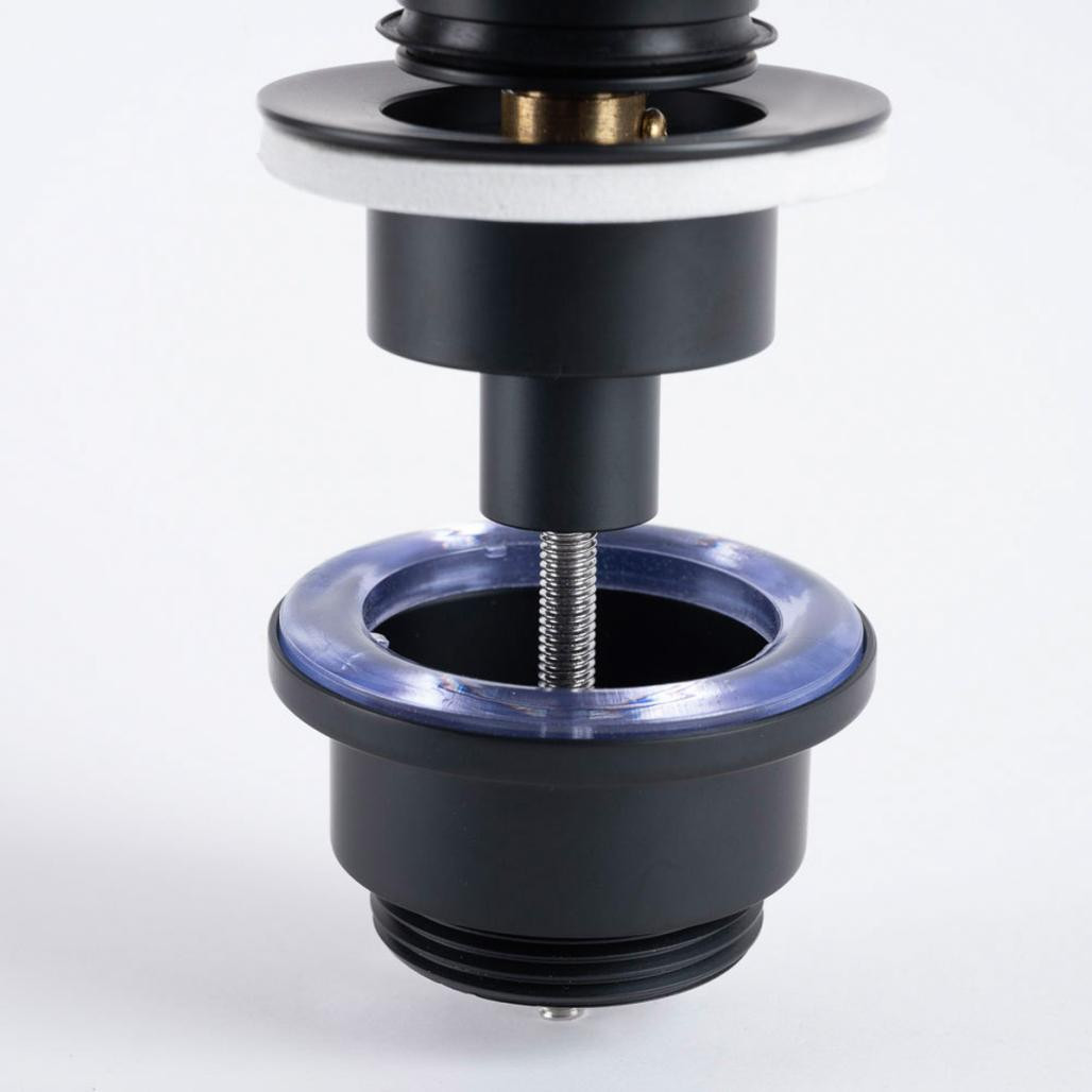 Válvula vaciado universal,pop-up, negra