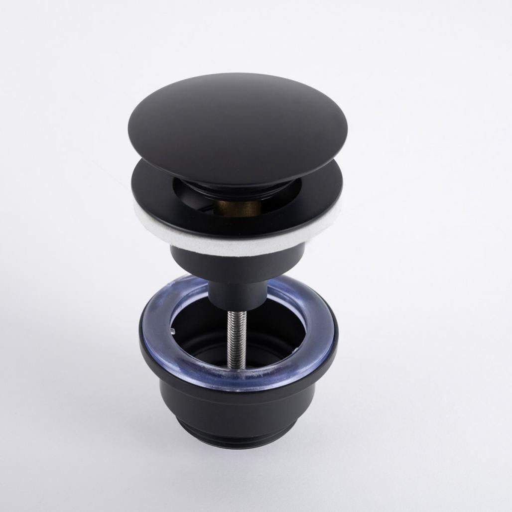 Válvula vaciado universal,pop-up, negra