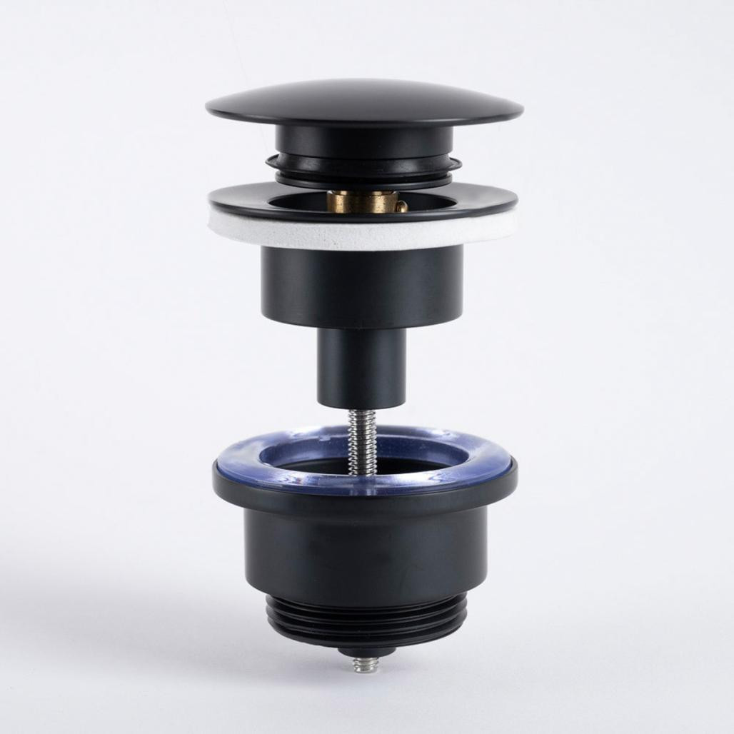 Válvula vaciado universal,pop-up, negra