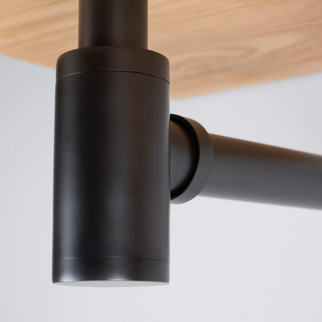 Sifón cilíndrico negro mate