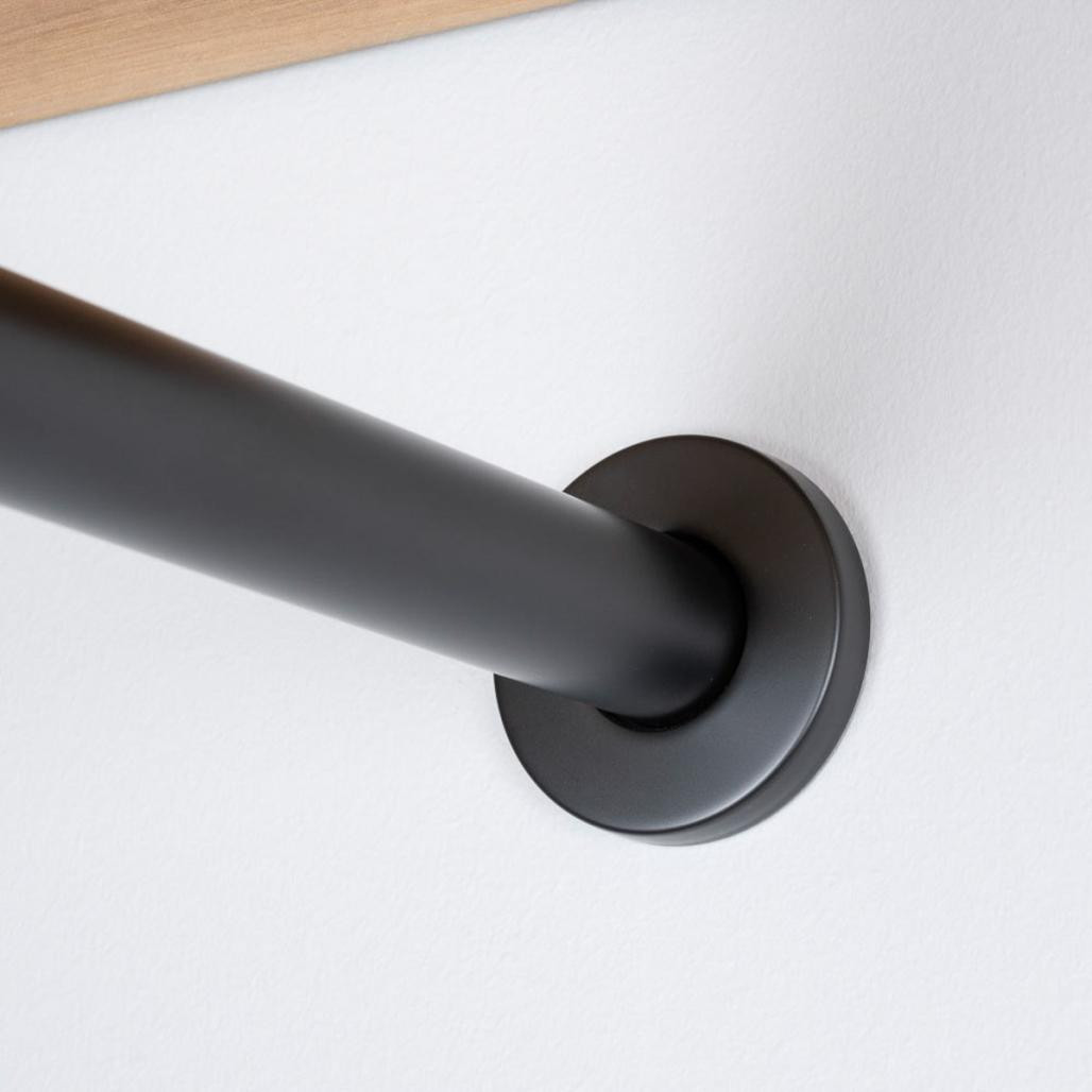 Sifón cuadrado negro mate Sifón cuadrado negro mate